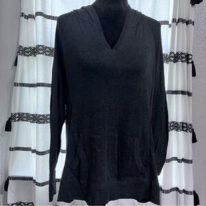 Old Navy Charcoal V-Neck Hoodie